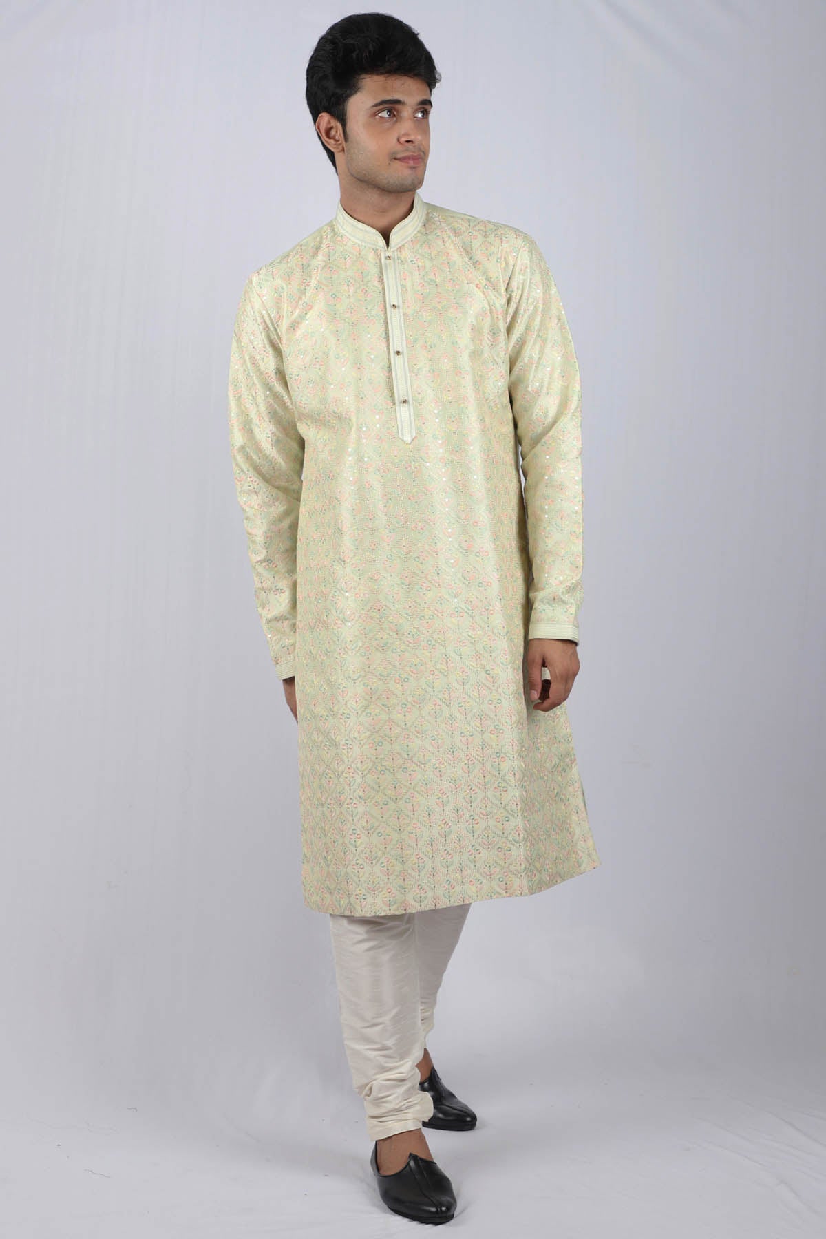 Buy Tyohaar Embroidered Kurta Set For Men Available online at ScrollnShops